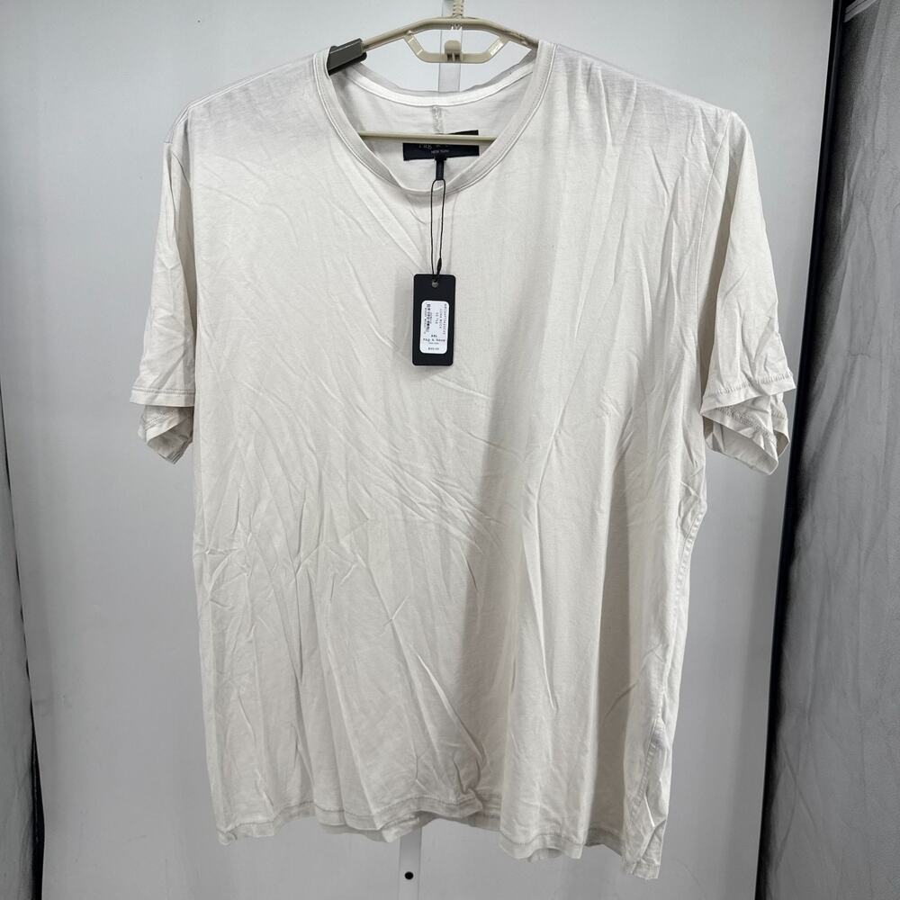 Rag & Bone Luna Rock Tee Mens XXL Light Beige Short Sleeve Crew Neck T-Shirt NWT